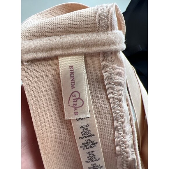 Rhonda Shear 2 Pack Molded Cup Bra with Wrap Back Size Large Black Beige 653.11 - Picture 5 of 10